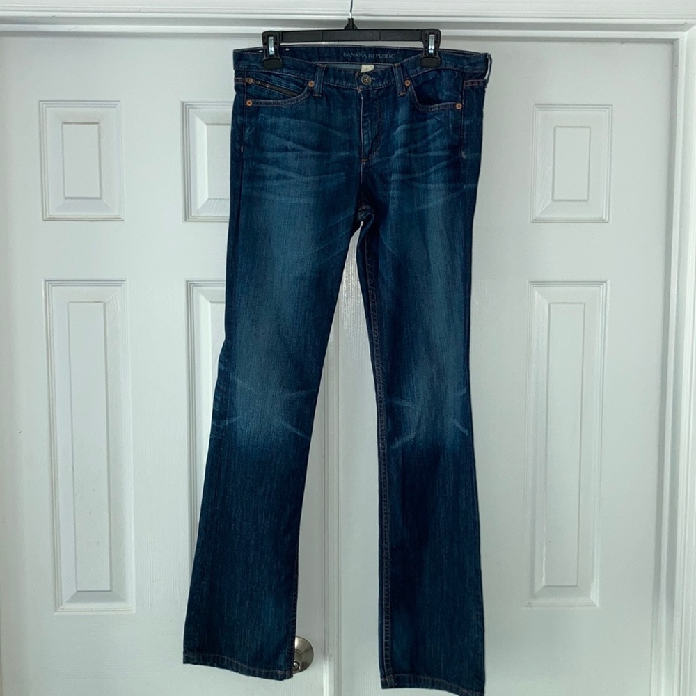 Men’s Dark Wash Straight Cut Jeans